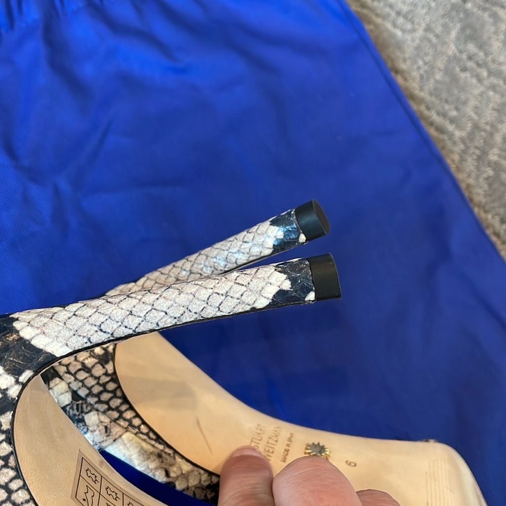 Stuart Weitzman Nudistrong Cross Python Printed S… - image 3